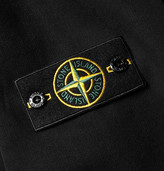 Thumbnail for your product : Stone Island Logo-Appliqued Fleece-Back Cotton-Jersey Hoodie