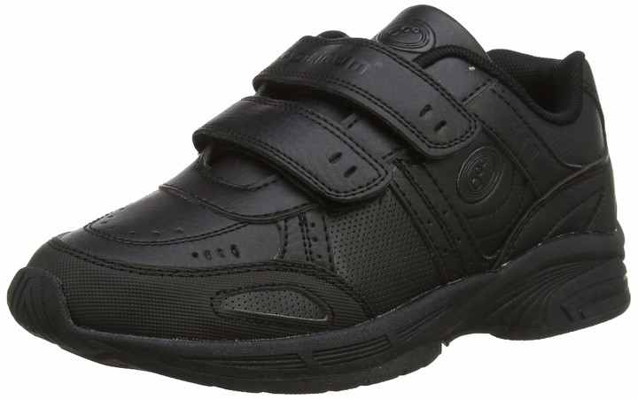 boys black velcro trainers
