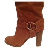 Thumbnail for your product : Christian Dior Orange Leather Boots