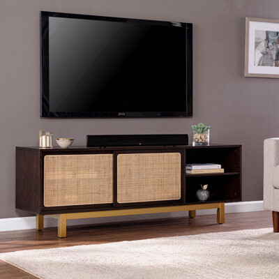 Ebern Designs Sliding Door Media Stand