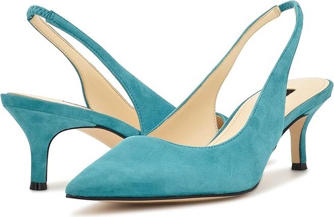 Turquoise Slingback Heels | ShopStyle