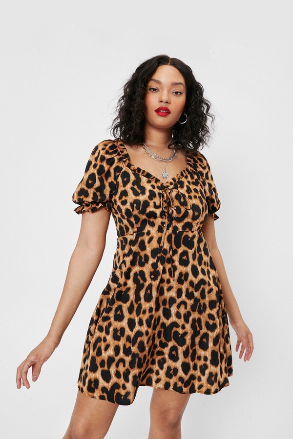 animal print dress xxl