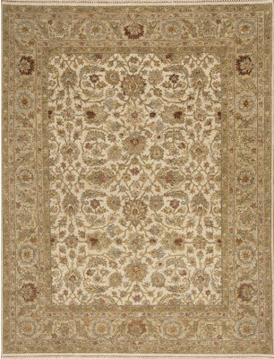 Samad Rugs Sovereign Oriental Hand-Knotted Wool Ivory/Cream Area Rug