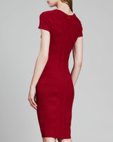 Thumbnail for your product : Escada Cap-Sleeve Scuba Knit Dress, Dark Red