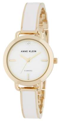 Anne Klein Women's Diamond Bracelet Watch, 24mm