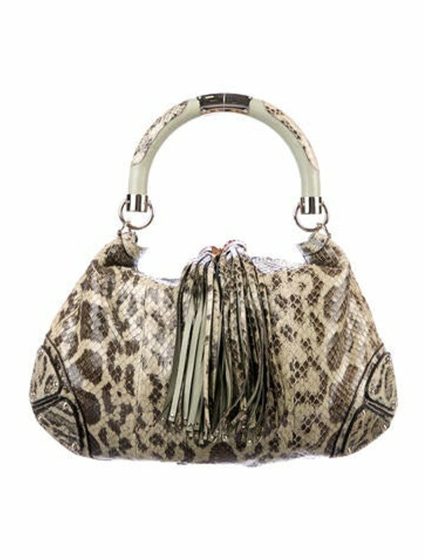 Gucci Large Indy Python Hobo Green - ShopStyle