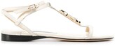 Thumbnail for your product : Jimmy Choo Alodie logo flat sandals