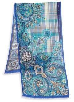 Etro Printed Cashmere Blend Scarf