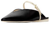 Thumbnail for your product : Mercedes Benz Castillo Talis Leather Point-Toe Mule Slide