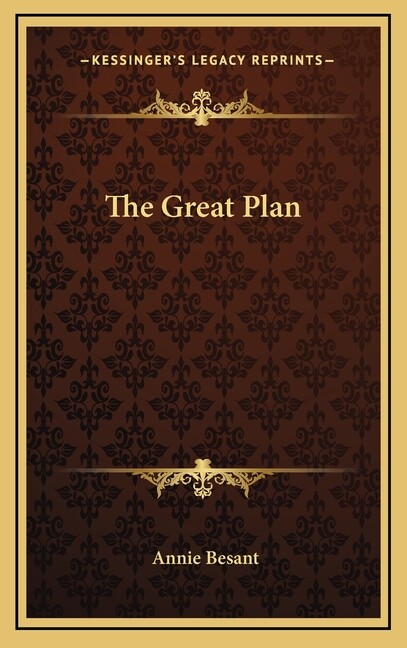 The Great Plan, (Hardcover)