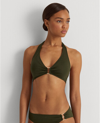 Lauren Ralph Lauren Ring-Front Halter Bikini Top - ShopStyle Two Piece  Swimsuits