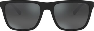 A|X ARMANI EXCHANGE Men's AX4080SF Low Bridge Fit Square Sunglasses