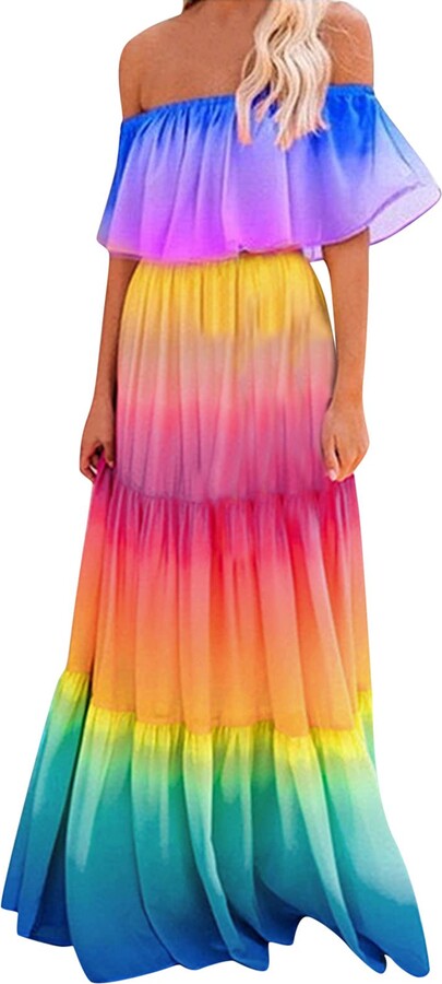 rainbow party dresses
