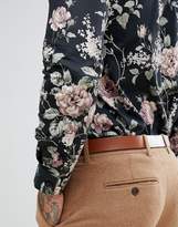Thumbnail for your product : Twisted Tailor skinny fit shirt in dark floral print