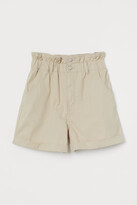 Thumbnail for your product : H&M Cotton paper bag shorts