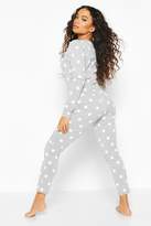 Thumbnail for your product : boohoo Petite Star Print Button Up Onesie