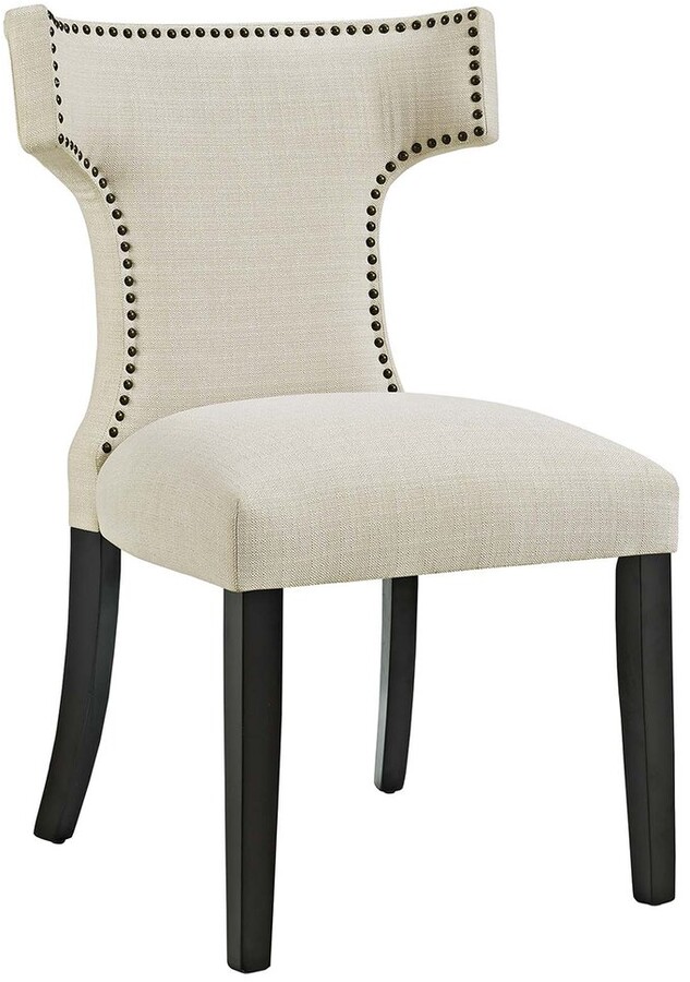 Modway Curve Upholstered Fabric Dining Chair