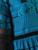 Thumbnail for your product : Alberta Ferretti sheer detail flared dress