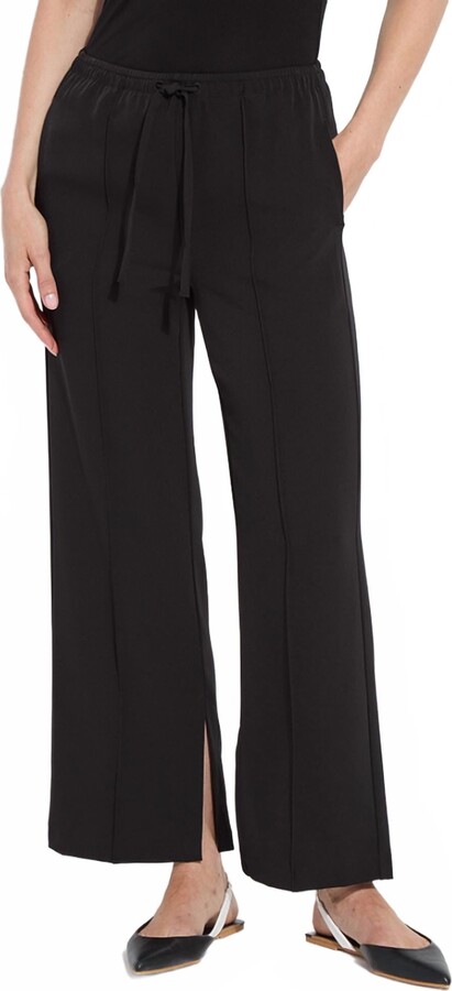 Lysse Women's Genevieve Drawstring Trouser In Black