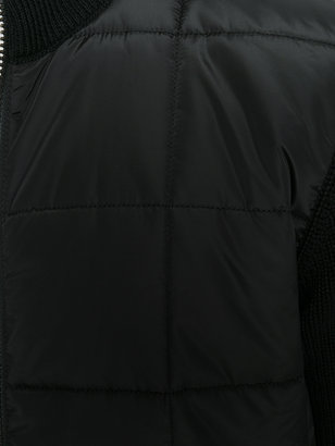 Z Zegna 2264 contrast ribbed sleeve jacket