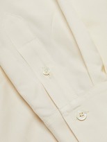 Thumbnail for your product : Victoria Beckham Gathered Silk Tieneck Blouse