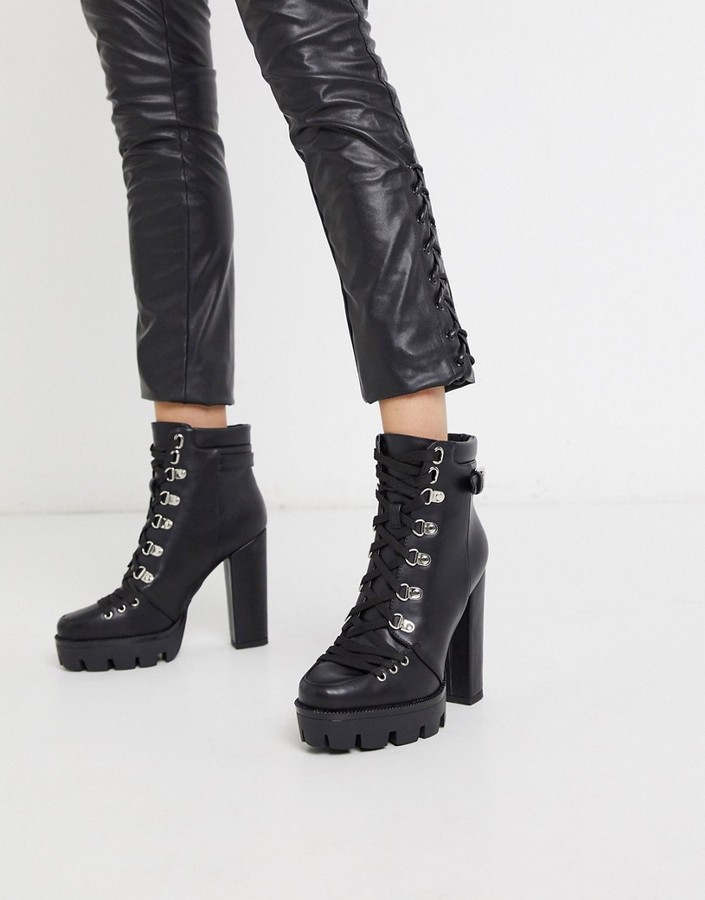 Simmi Shoes Simmi London Jemma chunky ankle boots in black - ShopStyle