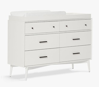 pottery barn white changing table