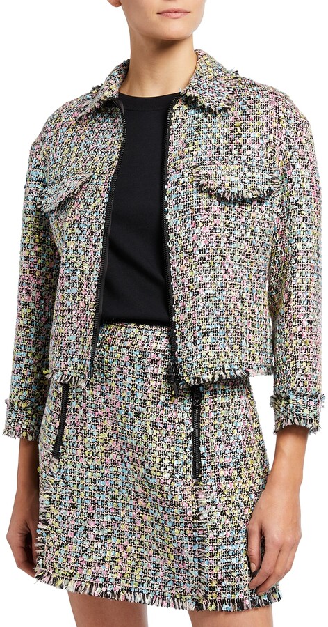 multicolor tweed jacket