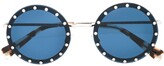 Thumbnail for your product : Valentino Eyewear Crystal Embellished Sunglasses