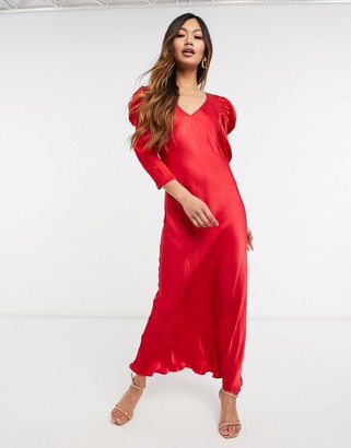 Ghost Abby dress in red