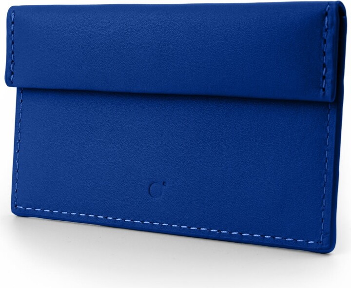 Godi. Compact Leather Coin And Card Holder - Cobalt Blue - ShopStyle