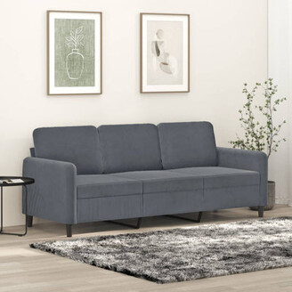 Latitude Run® Living Room Furniture 2Pc Sofa Set Black Polyfiber
