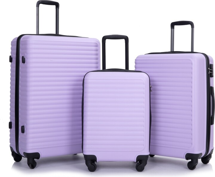 Kathy Ireland Maisy 3 Piece Hardside Luggage Set - Lavender