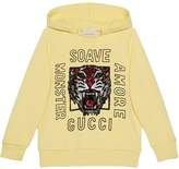 Thumbnail for your product : Gucci Children Children's hooded sweatshirt with tiger
