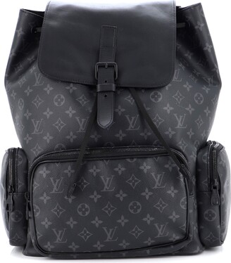 LOUIS VUITTON Rucksack Backpack M54848 leather Black Used Women LV