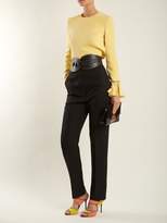 Thumbnail for your product : Roksanda Contrast Stitch Leather Waist Belt - Womens - Black Multi