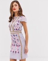 Thumbnail for your product : Frock and Frill shift dress with embroidered detail