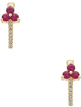 Ef Collection x REVOLVE Ruby Trio Huggie Earrings
