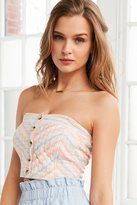 Thumbnail for your product : BDG Jackie-Joe Strapless Chevron Top