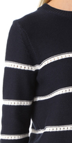 Thumbnail for your product : Jenni Kayne Pointelle Stripe Sweater