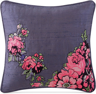 Tracy Porter Nell Embroidered Faux-Silk 16" Square Decorative Pillow