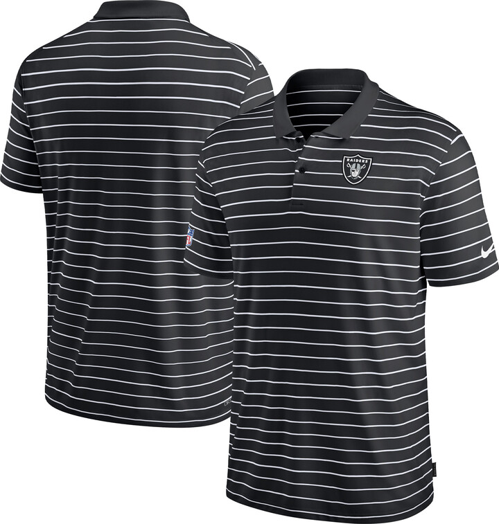 Men's Nike Black Las Vegas Raiders Sideline Lock Up Victory Performance Polo