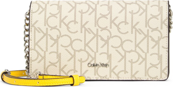 Calvin Klein Crossbody Chain Logo Wallet Bag - ShopStyle