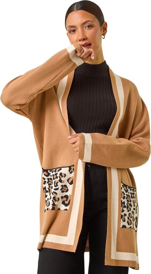 Animal Print Cardigan ShopStyle UK