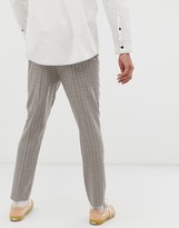 Thumbnail for your product : ASOS DESIGN Tall drop crotch tapered crop smart pants in wool mix in beige