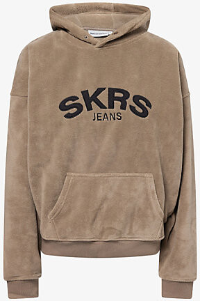 Sisters & Seekers Womens Otter Skrs Logo-Embroidered Fleece Hoody M