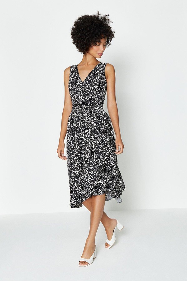 coast moira jacquard wrap dress