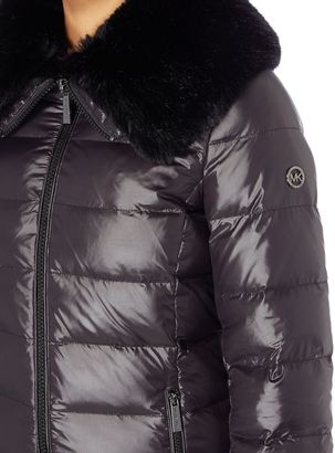 Michael Kors Medium length faux fur detail puffer jacket