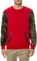Thumbnail for your product : Allston Outfitter The Impact Shoulder with Camo Sleeves Biker's Sweatshirt