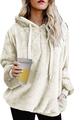 women's fuzzy pullover